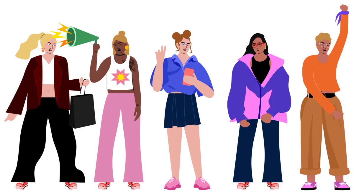 Group of women standing together
